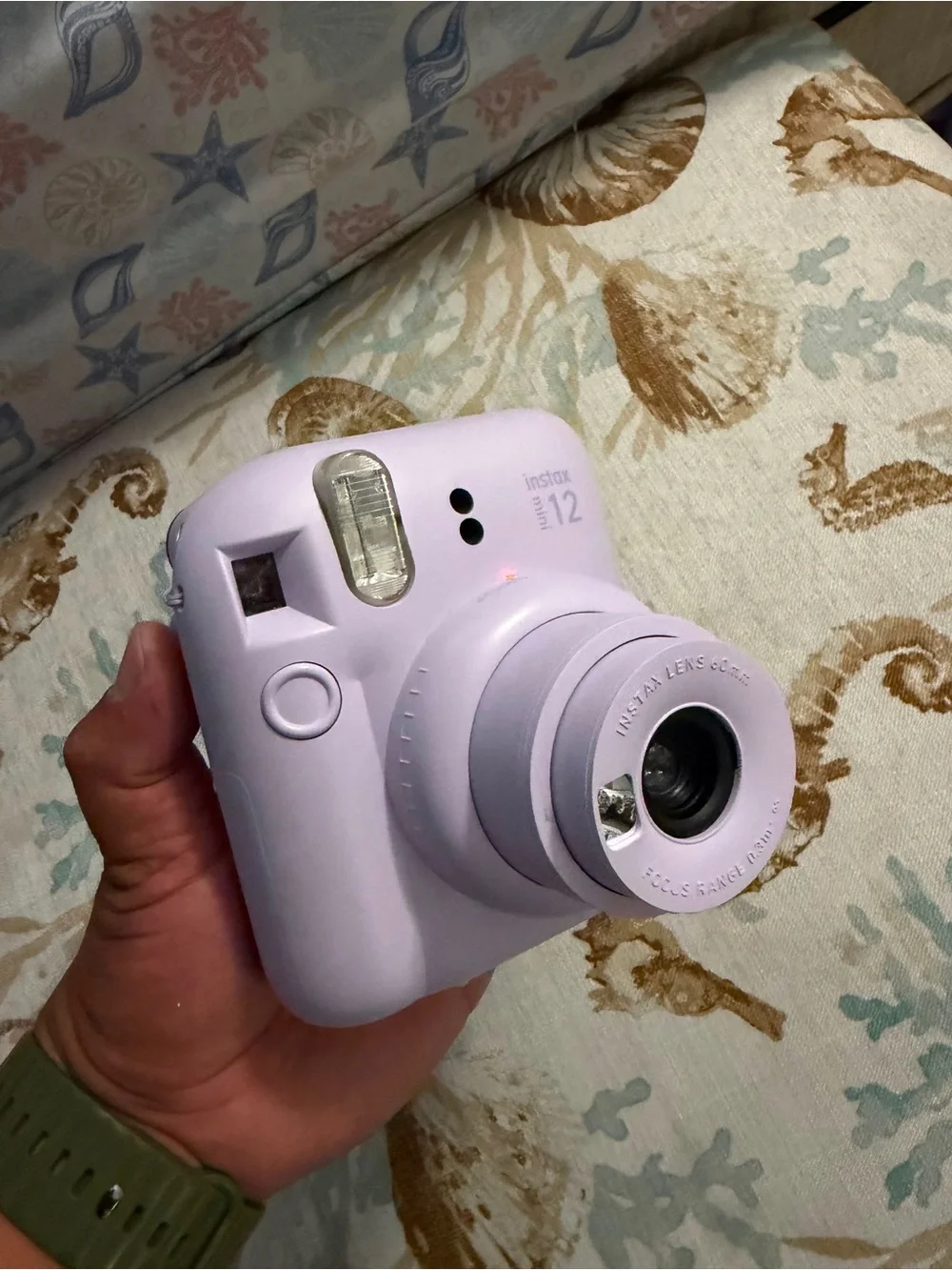 Fujifilm Instax Mini 12 Instant Camera - Lavender with 2 cases.